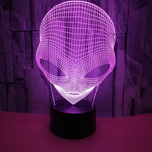 3D Alien Night Light