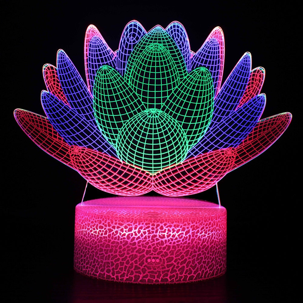 3D Multi Color Night Light