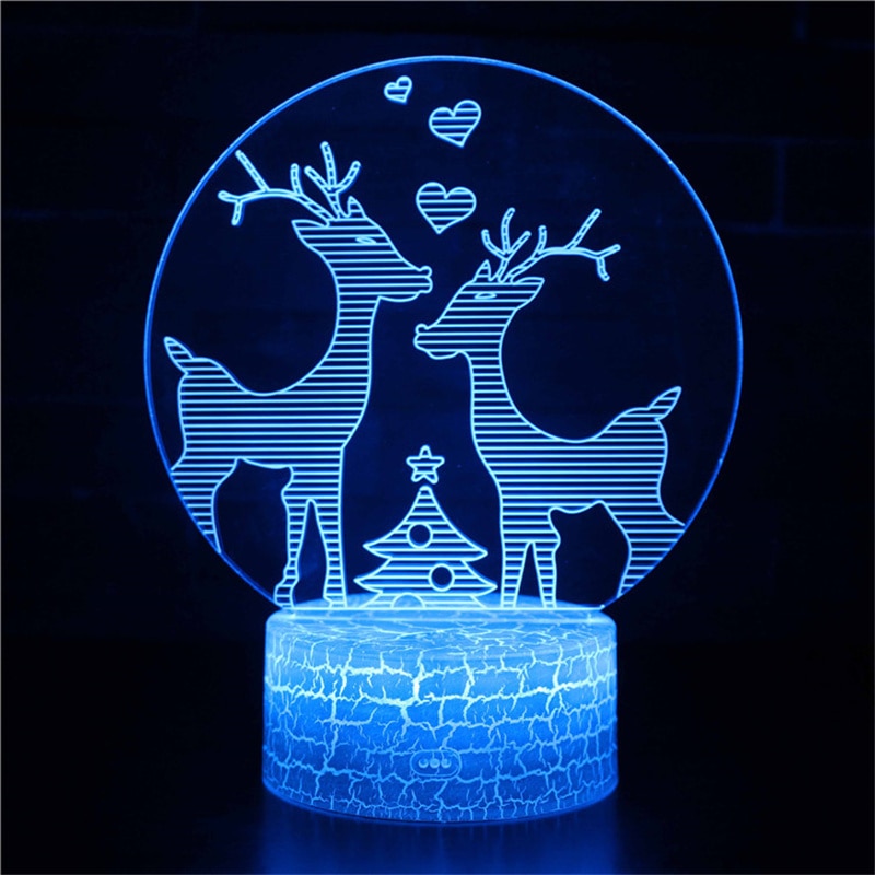 Merry Christmas Deer Night Light