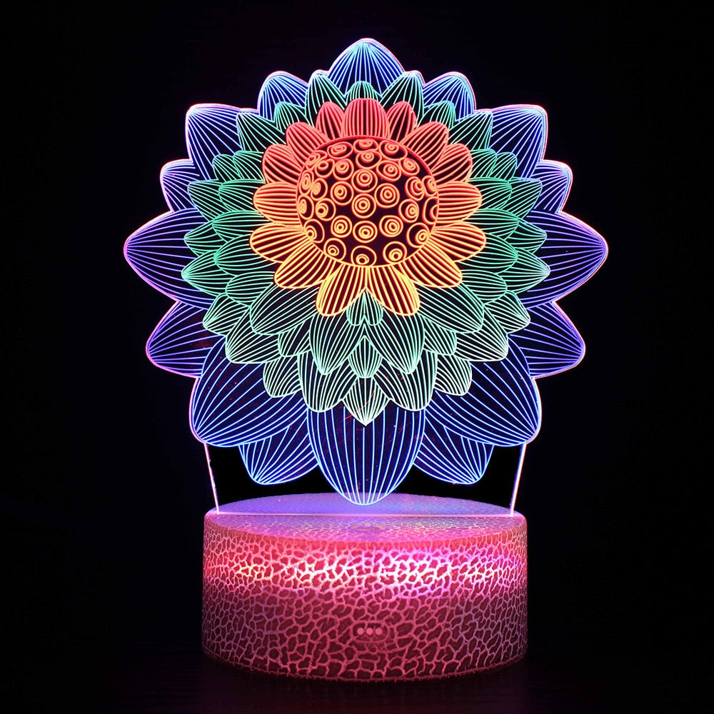 3D Multi Color Night Light