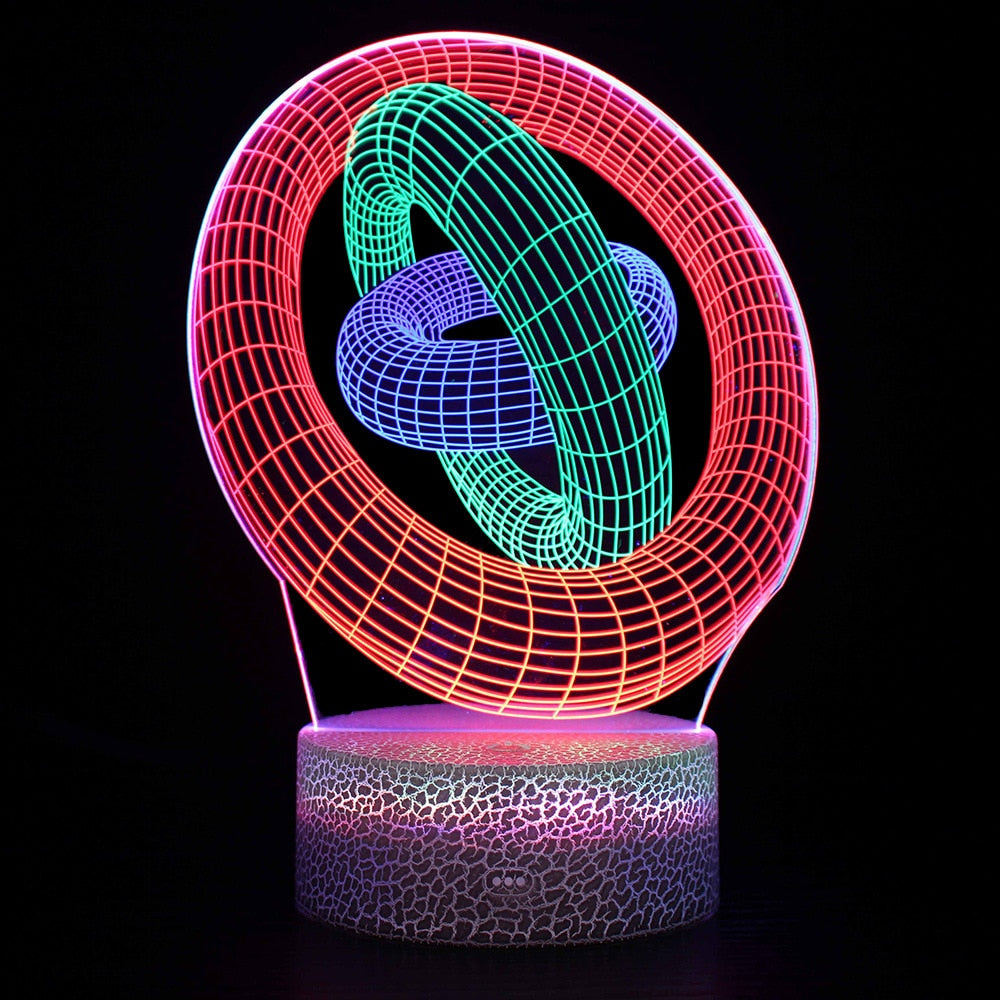 3D Multi Color Night Light