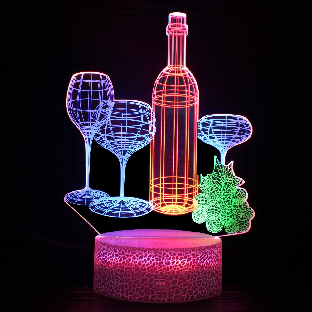 3D Multi Color Night Light